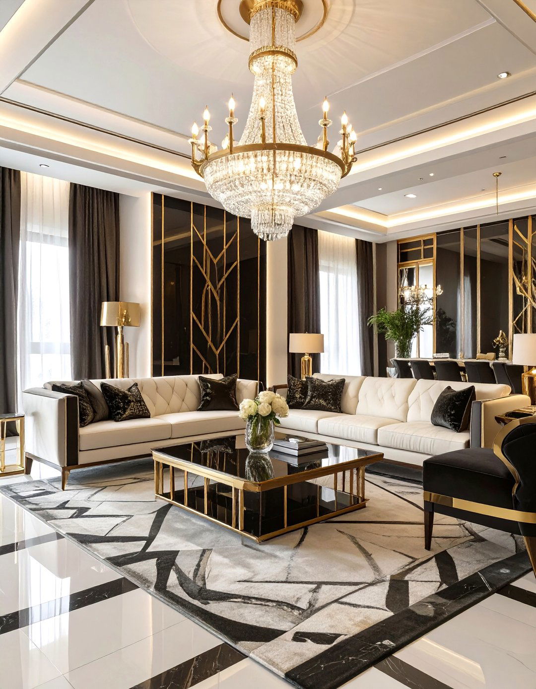 The Art Deco Glamour Home Design - 30 online home design ideas