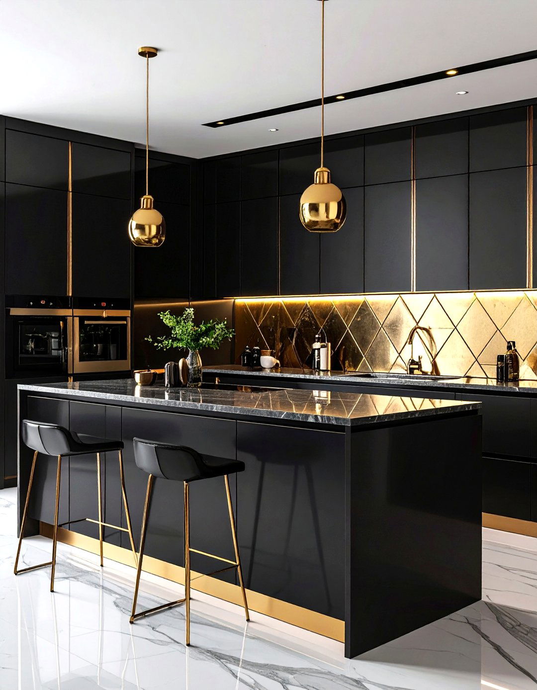 The Art Deco Glamour Kitchen - 30 kitchen renovation ideas