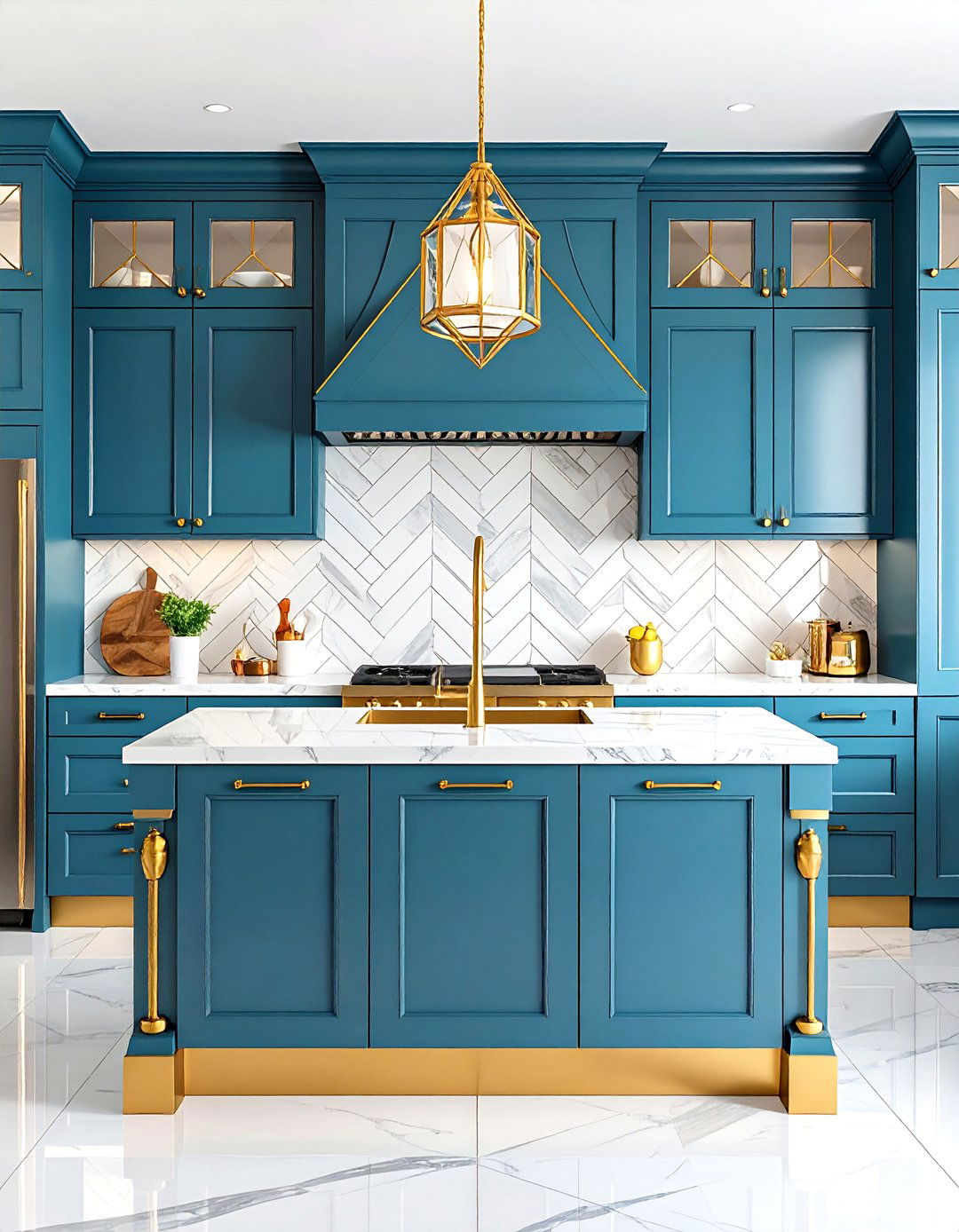 The Art Deco Glamour Kitchen - 30 kitchen remodels ideas