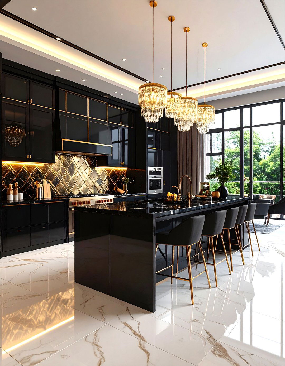 The Art Deco Glamour Kitchen - 30 kitchen theme ideas