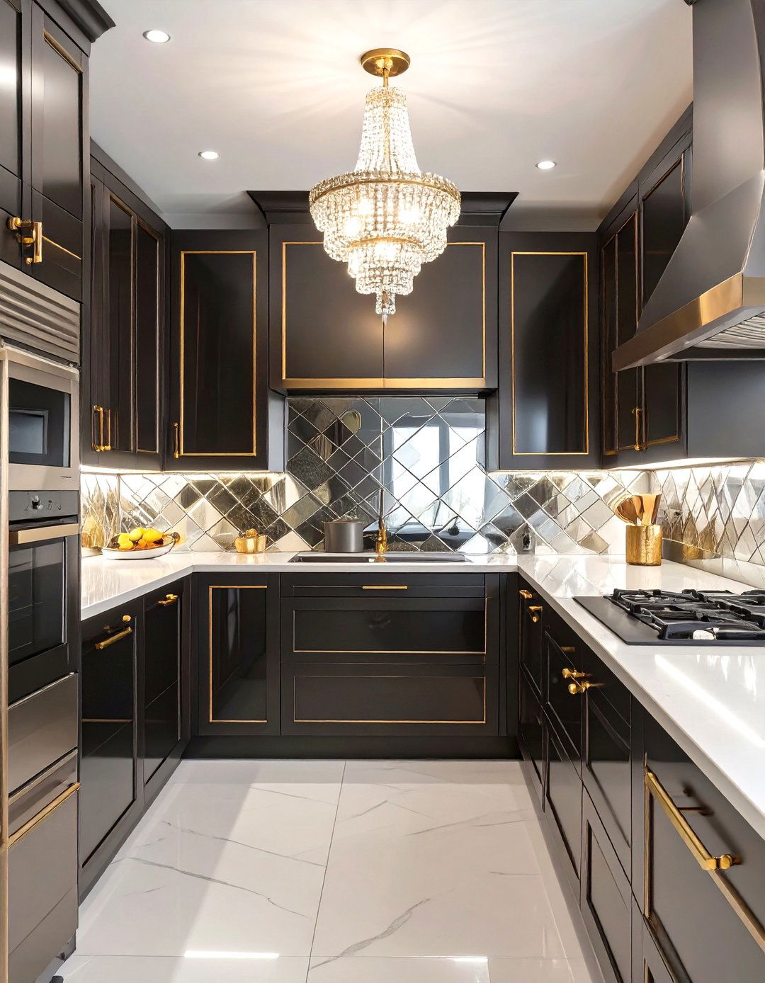 The Art Deco Glamour Kitchen - 30 custom kitchen design ideas