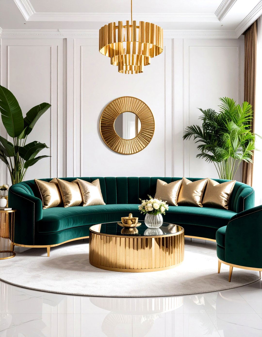 The Art Deco Glamour Living Room - 30 living room setup ideas