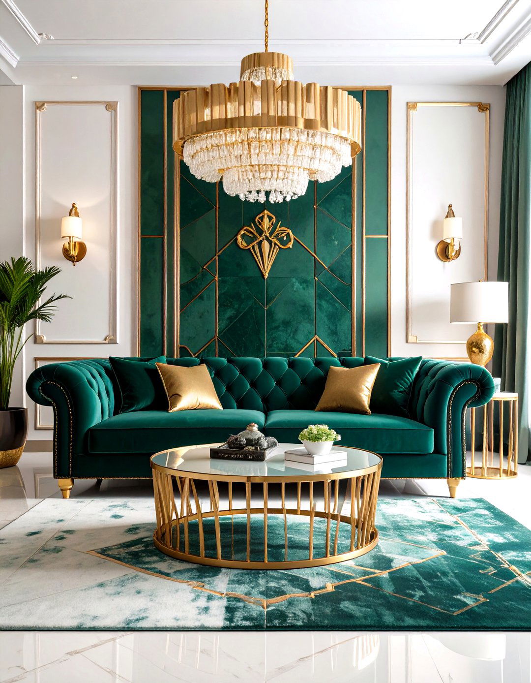 The Art Deco Glamour Living Room - 30 living room remodel ideas