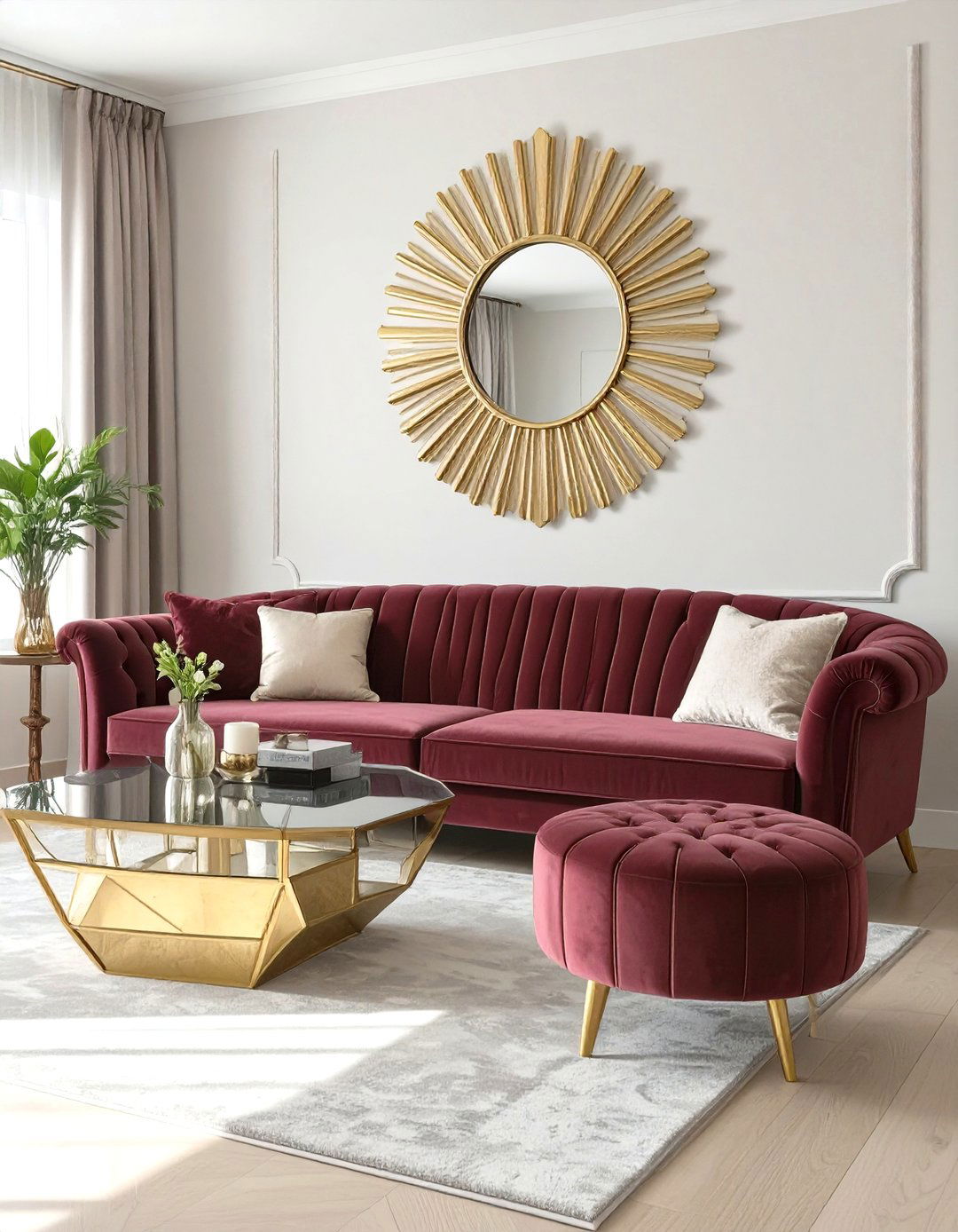 The Art Deco Glamour Living Room - 30 cozy apartment living room ideas