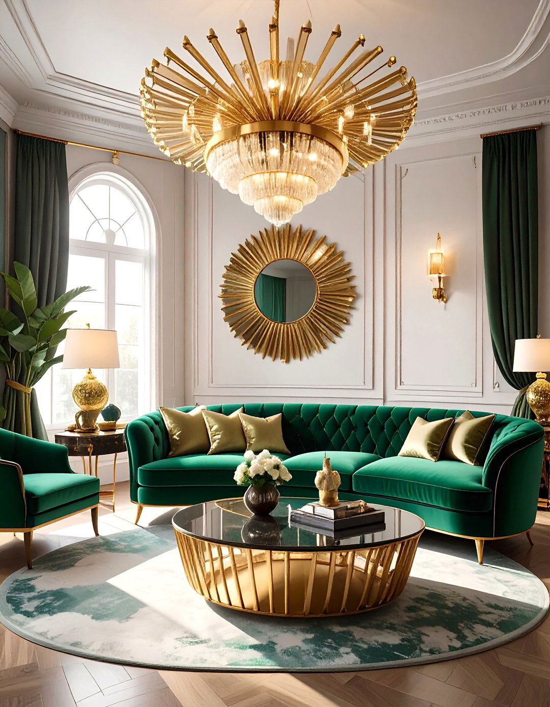 The Art Deco Glamour Living Room - 30 apartment therapy living room ideas