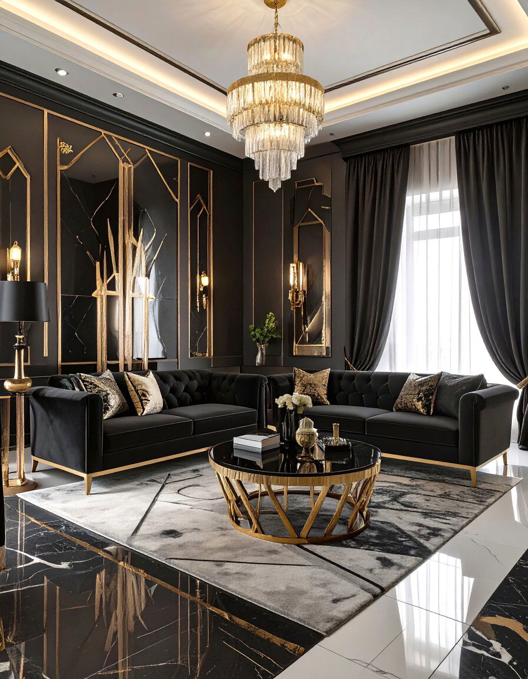 The Art Deco Gothic Fusion - 30 gothic interior design ideas