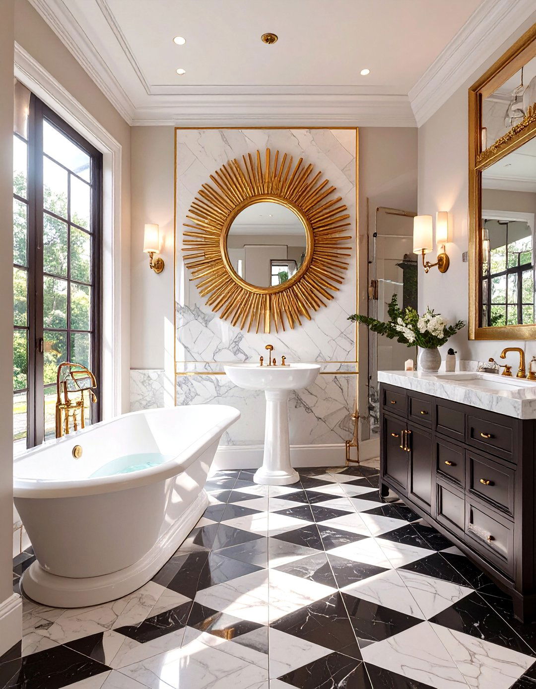 The Art Deco Inspired Bathroom - 30 bathroom layout ideas