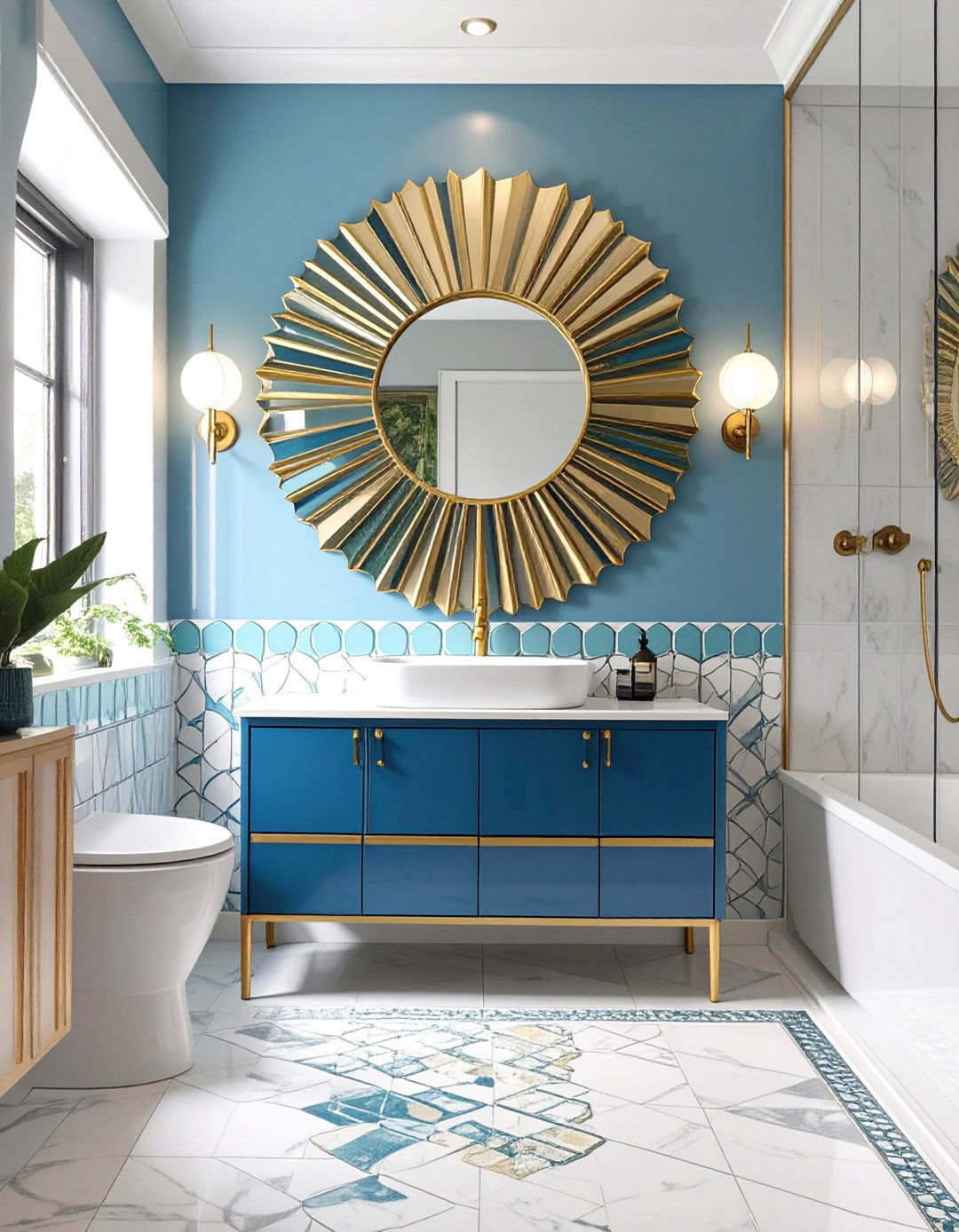 The Art Deco Inspired Bathroom - 30 bathroom trends