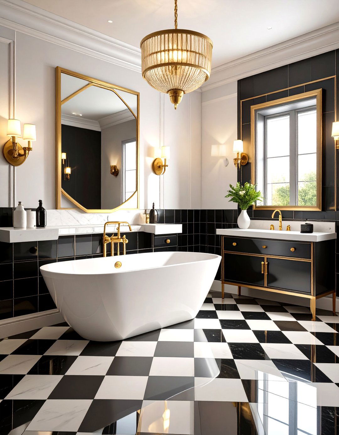 The Art Deco Inspired Bathroom - 30 elegant bathroom ideas