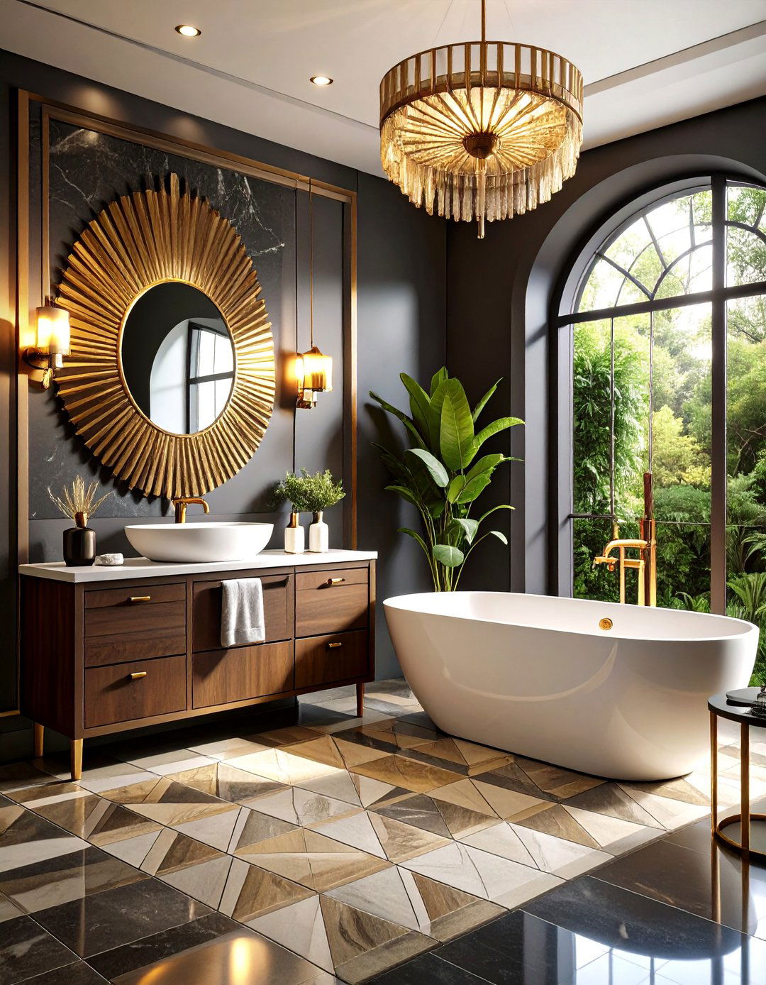 The Art Deco Inspired Bathroom - 30 3d home design online ideas