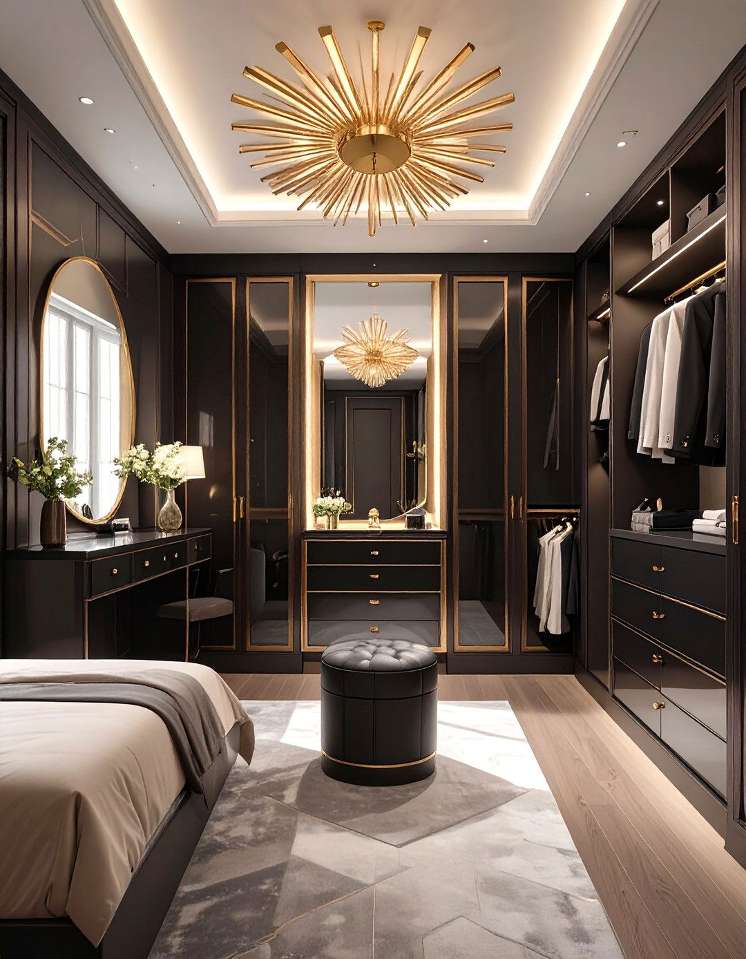 The Art Deco Inspired Closet - 30 master bedroom closet ideas