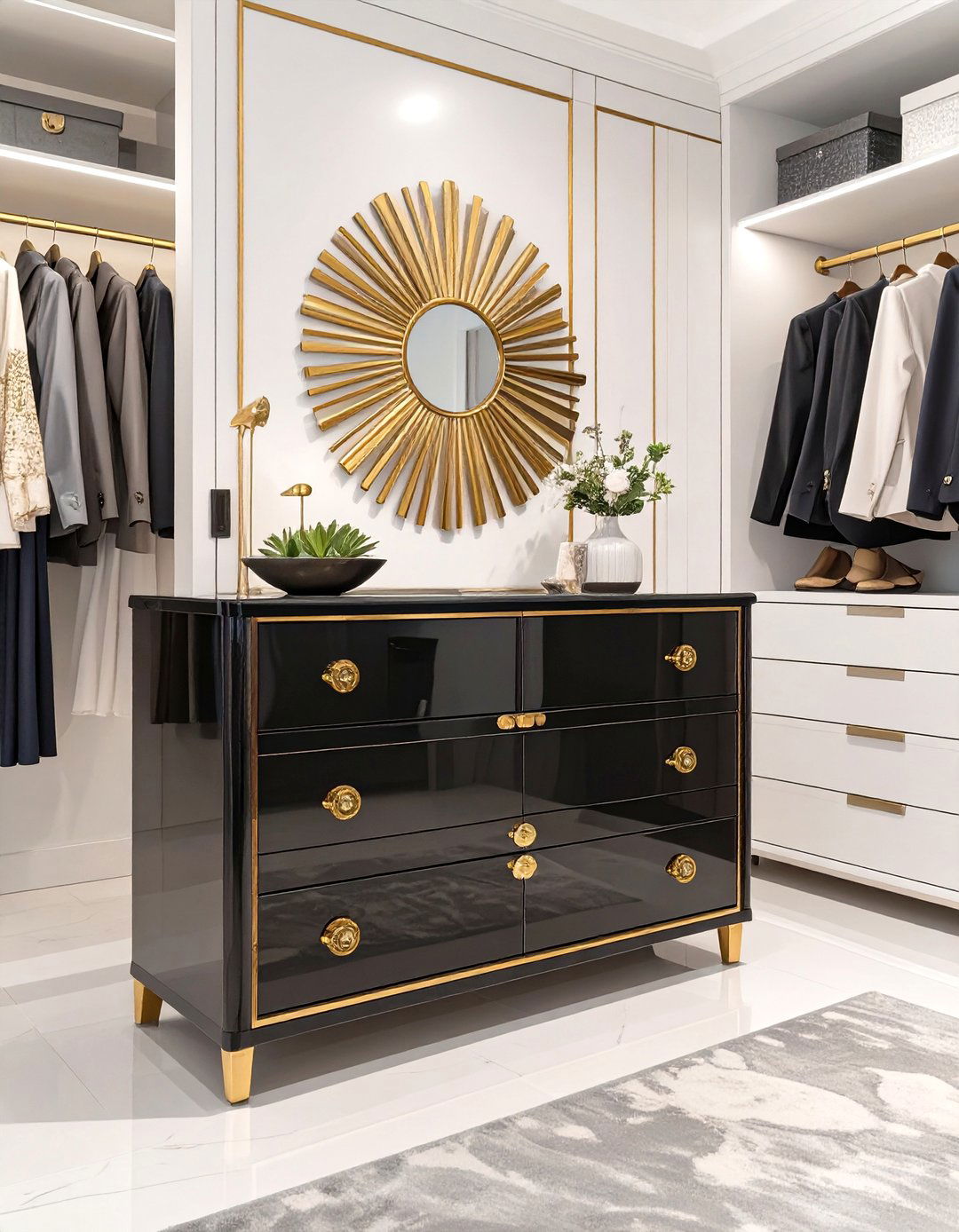 The Art Deco Inspired Closet Dresser - 30 closet dresser ideas