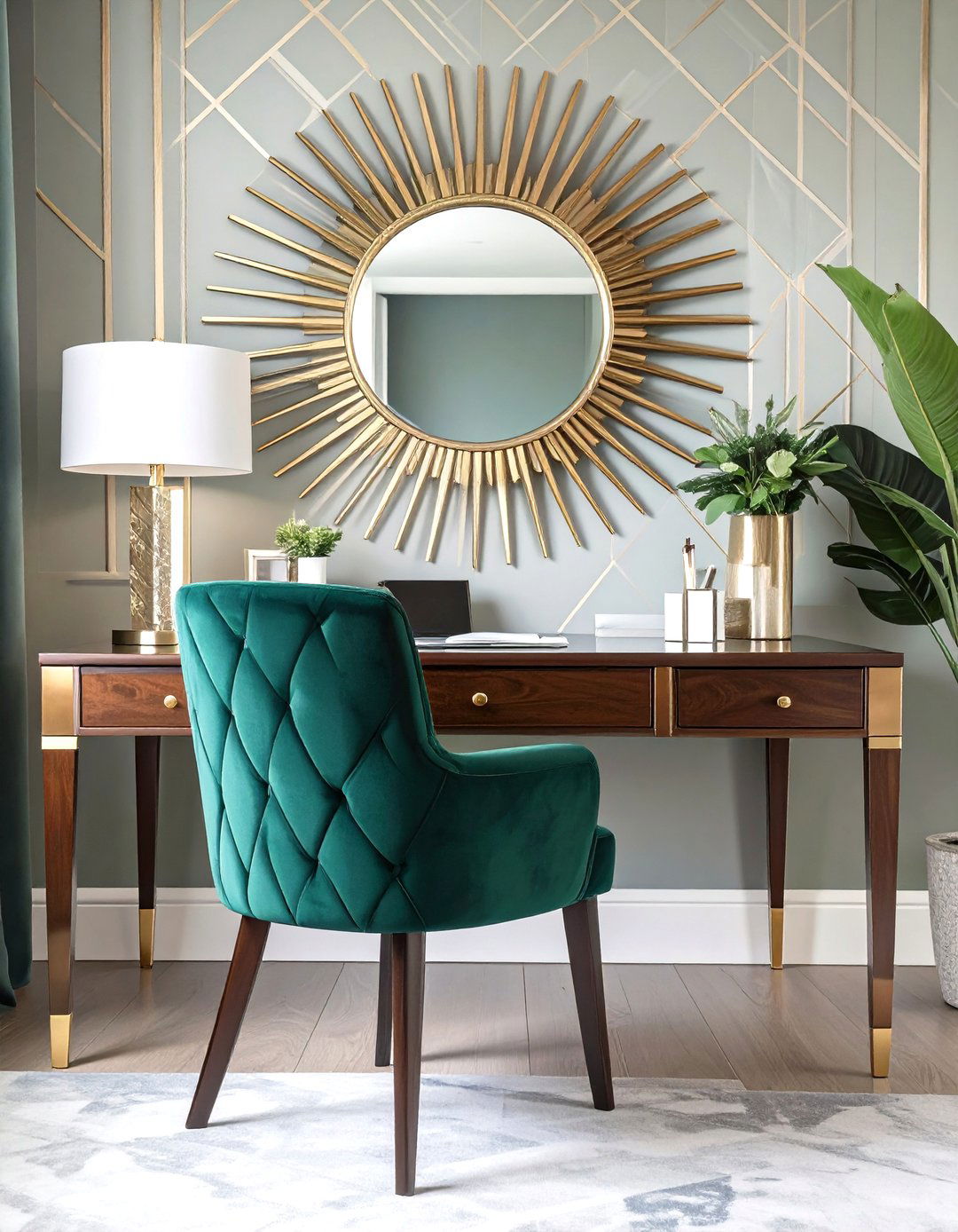 The Art Deco Inspired Home Office - 30 home office inspo ideas
