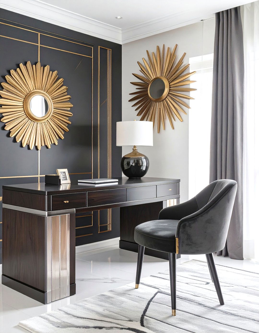 The Art Deco Inspired Home Office - 30 home office furniture ideas