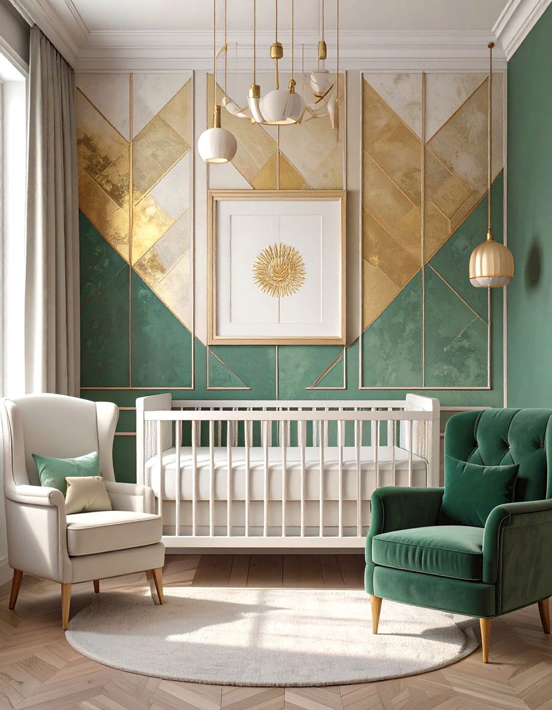 The Art Deco Inspired Nursery - 30 modern baby girl room ideas