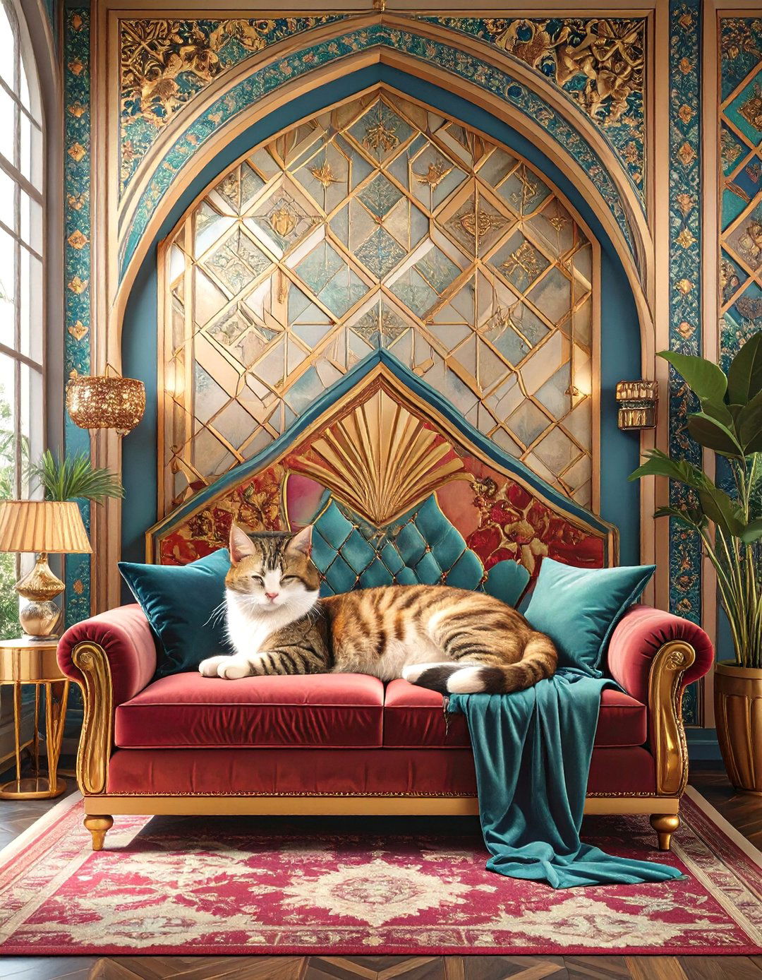 The Art Deco Inspired Pet Palace - 30 ai pet-friendly home design ideas