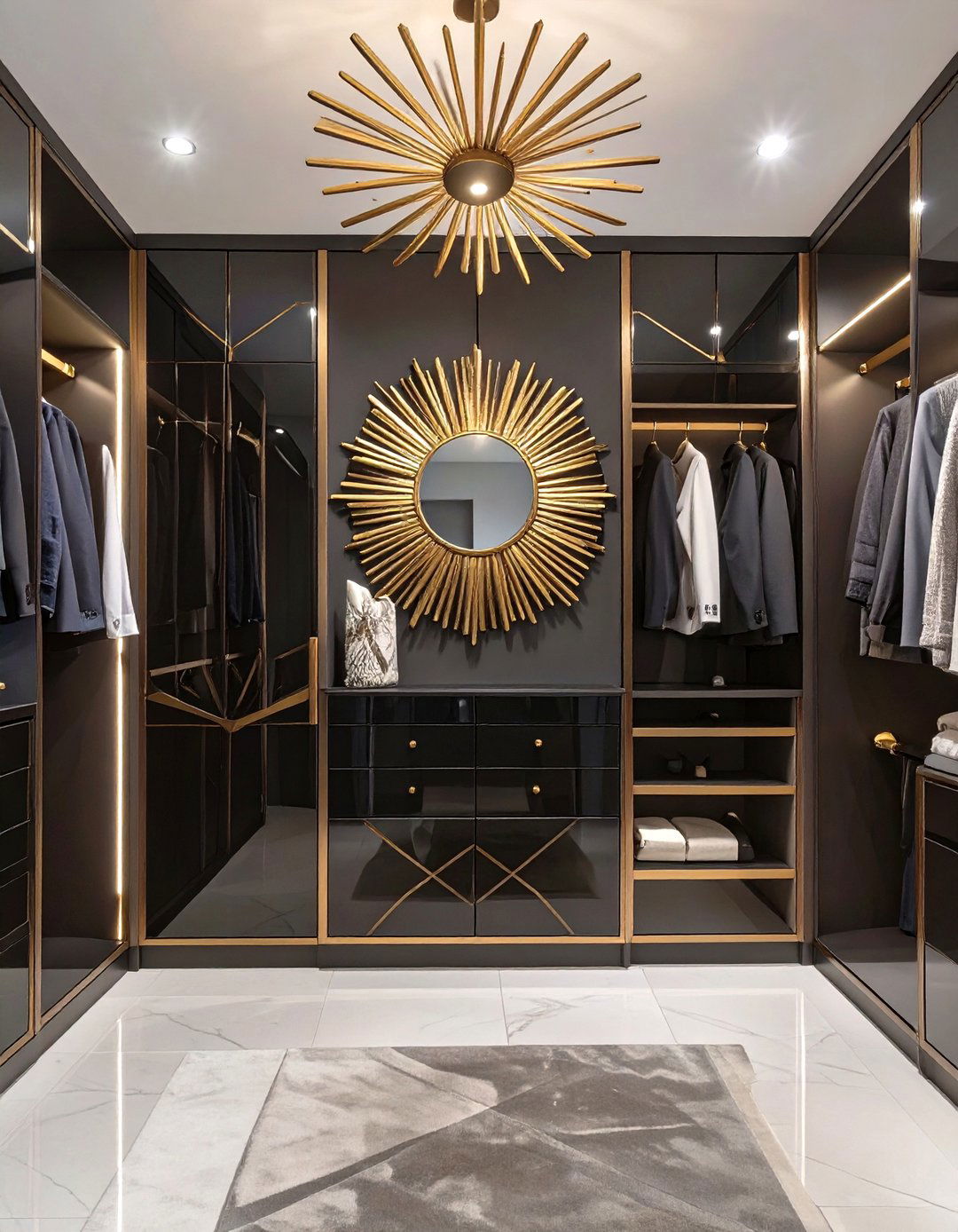 The Art Deco Master Closet - 30 master closet ideas