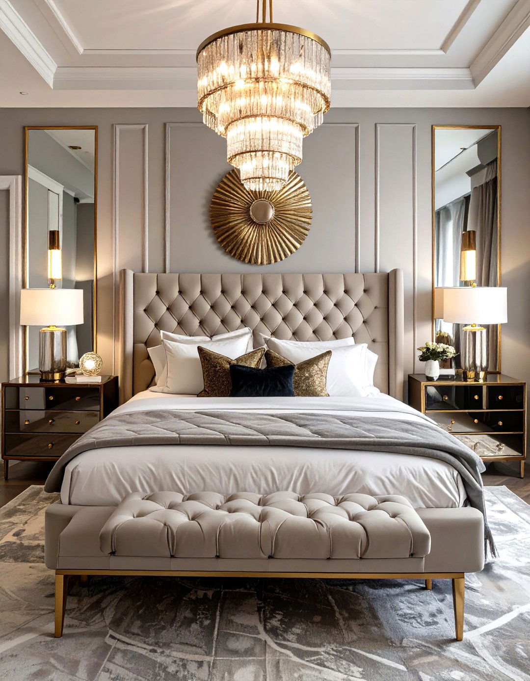 The Art Deco Revival Bedroom - 30 luxury modern bedroom ideas