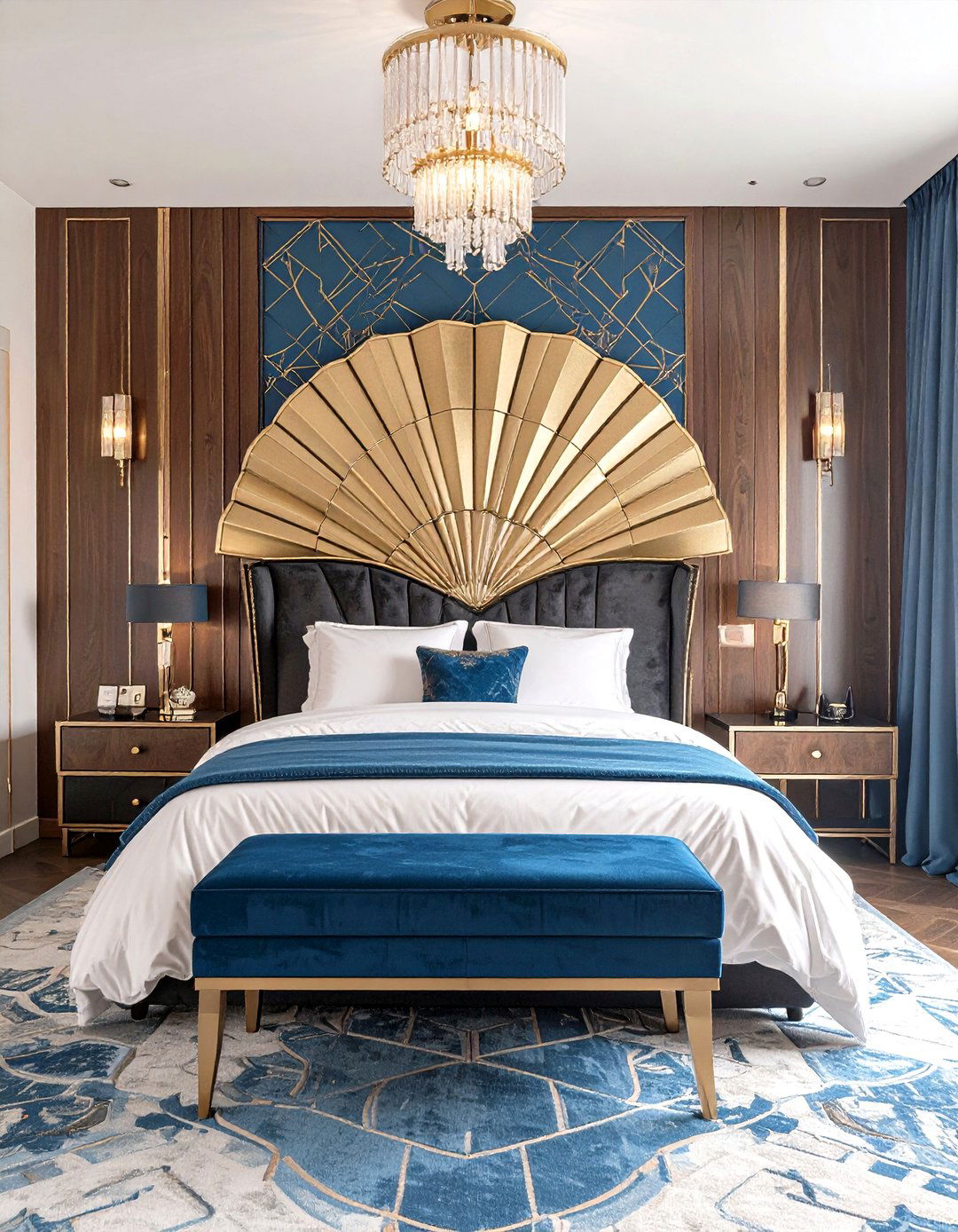 The Art Deco Revival Bedroom - 30 luxury bedroom interior design ideas