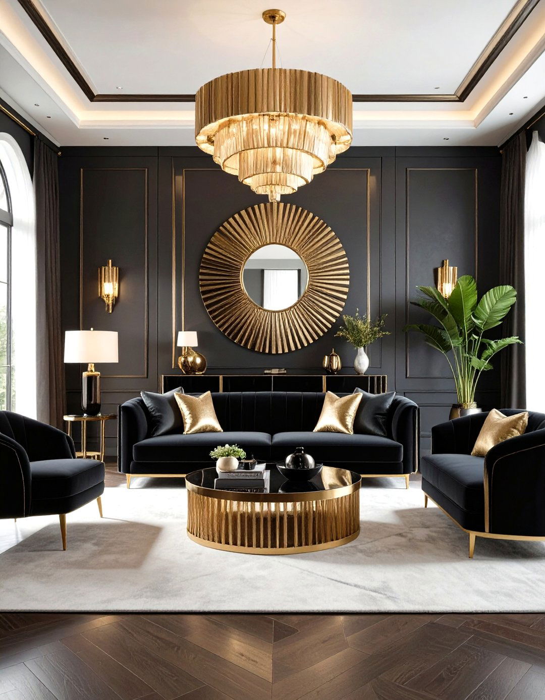 The Art Deco Revival Family Room - 30 family room furniture ideas