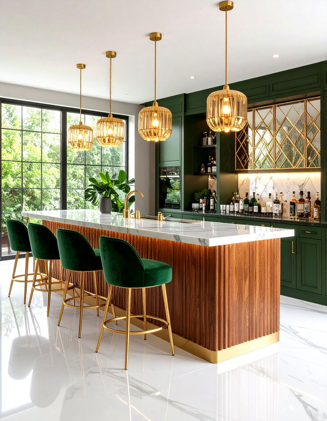 The Art Deco Revival Home Bar - 30 2025 home design trends