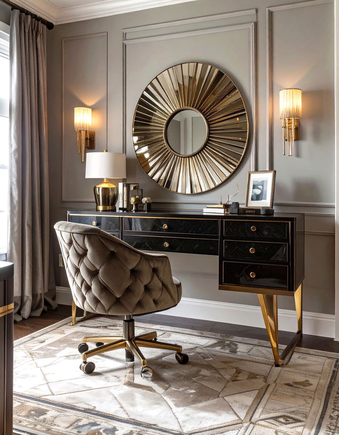 The Art Deco Revival Home Office - 30 cool home office ideas