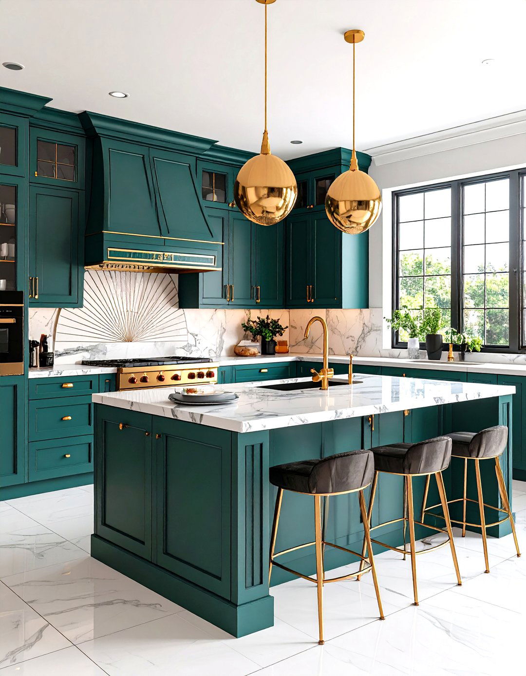 The Art Deco Revival Kitchen - 30 kitchen decor ideas 2025