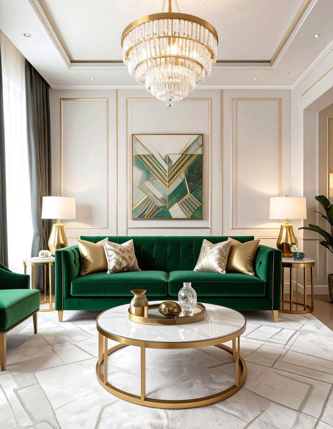 The Art Deco Revival Living Room - 30 luxury living room ideas