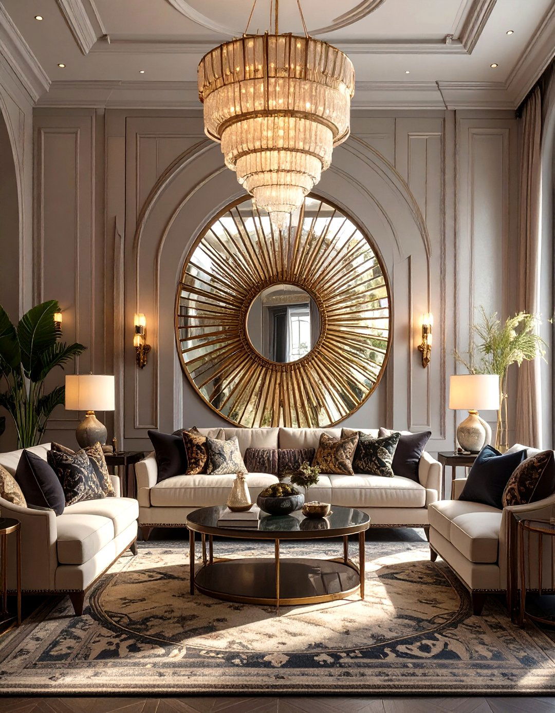 The Art Deco Sunburst Motif Room - 30 modern art deco interior design ideas