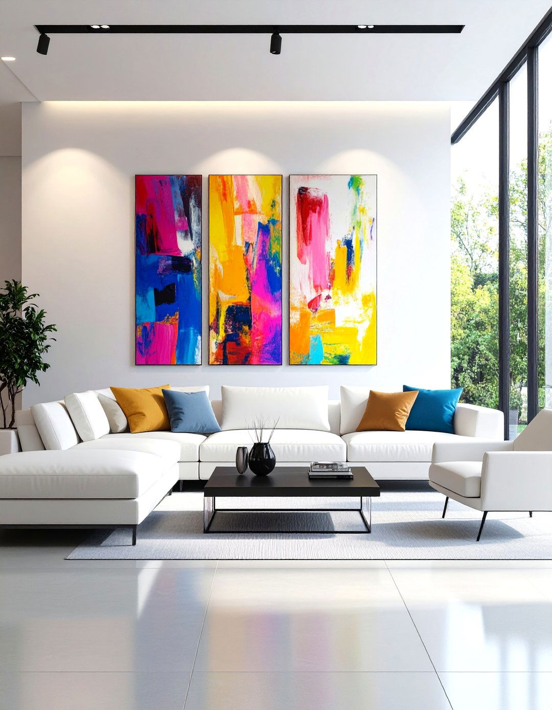 The Art Focused Gallery Living Room - 30 living room seating ideas