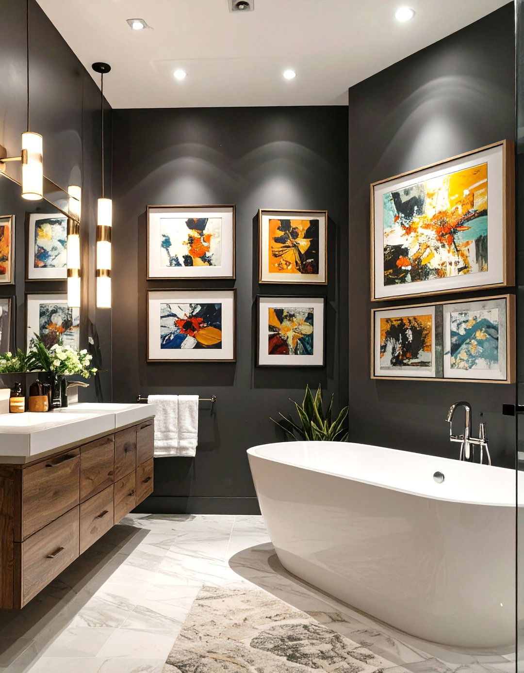 The Art Gallery Bathroom - 30 bathroom renovation ideas