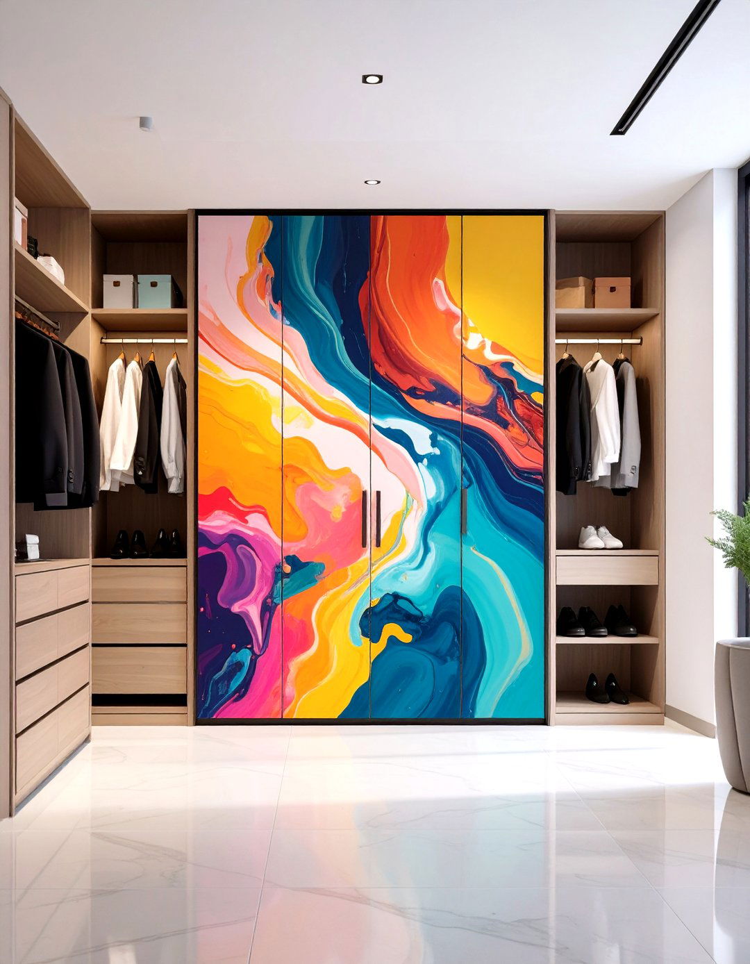 The Art Gallery Entry Closet - 30 entry closet ideas