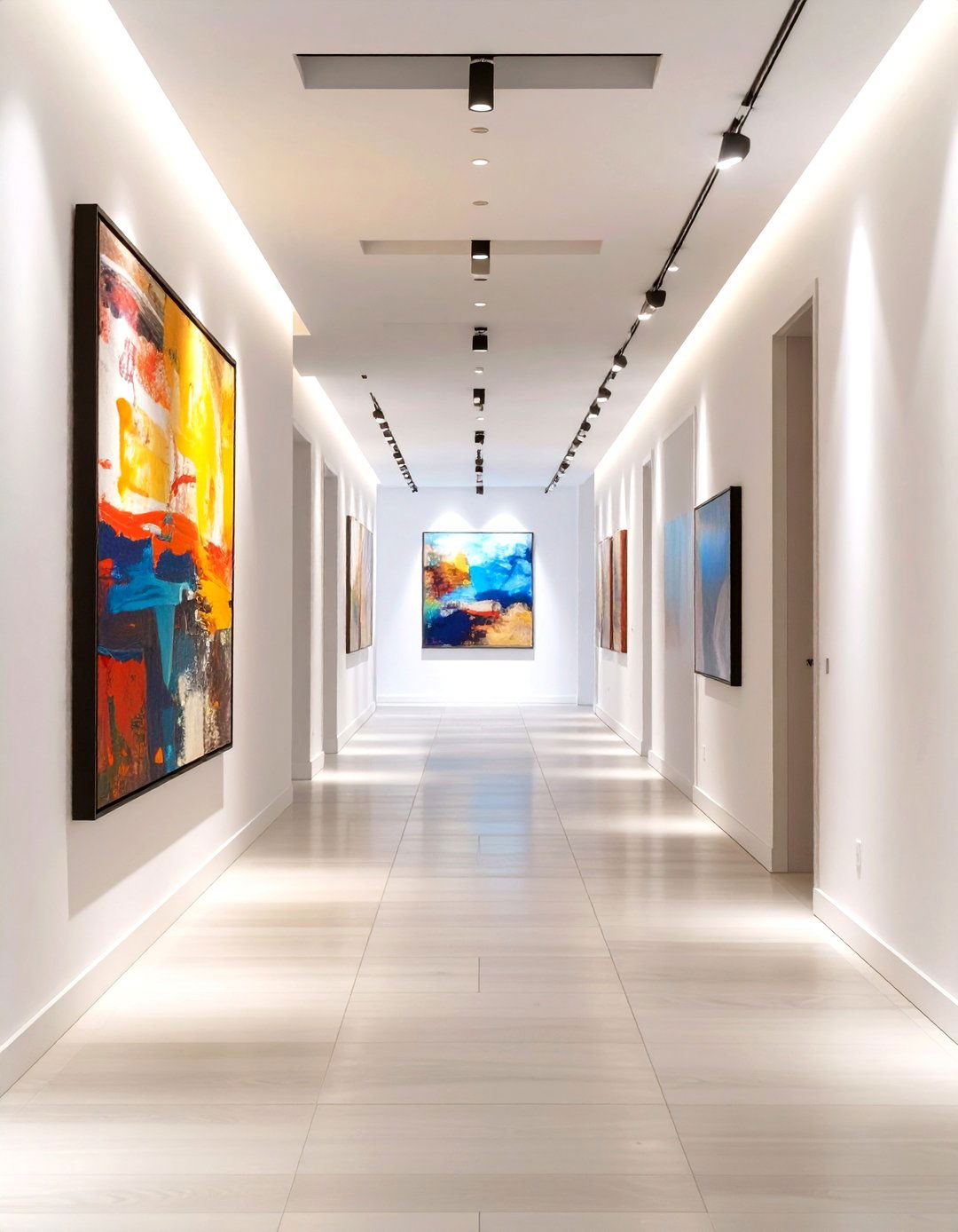 The Art Gallery Inspired Hallway - 30 interior design for a minimalist home ideas