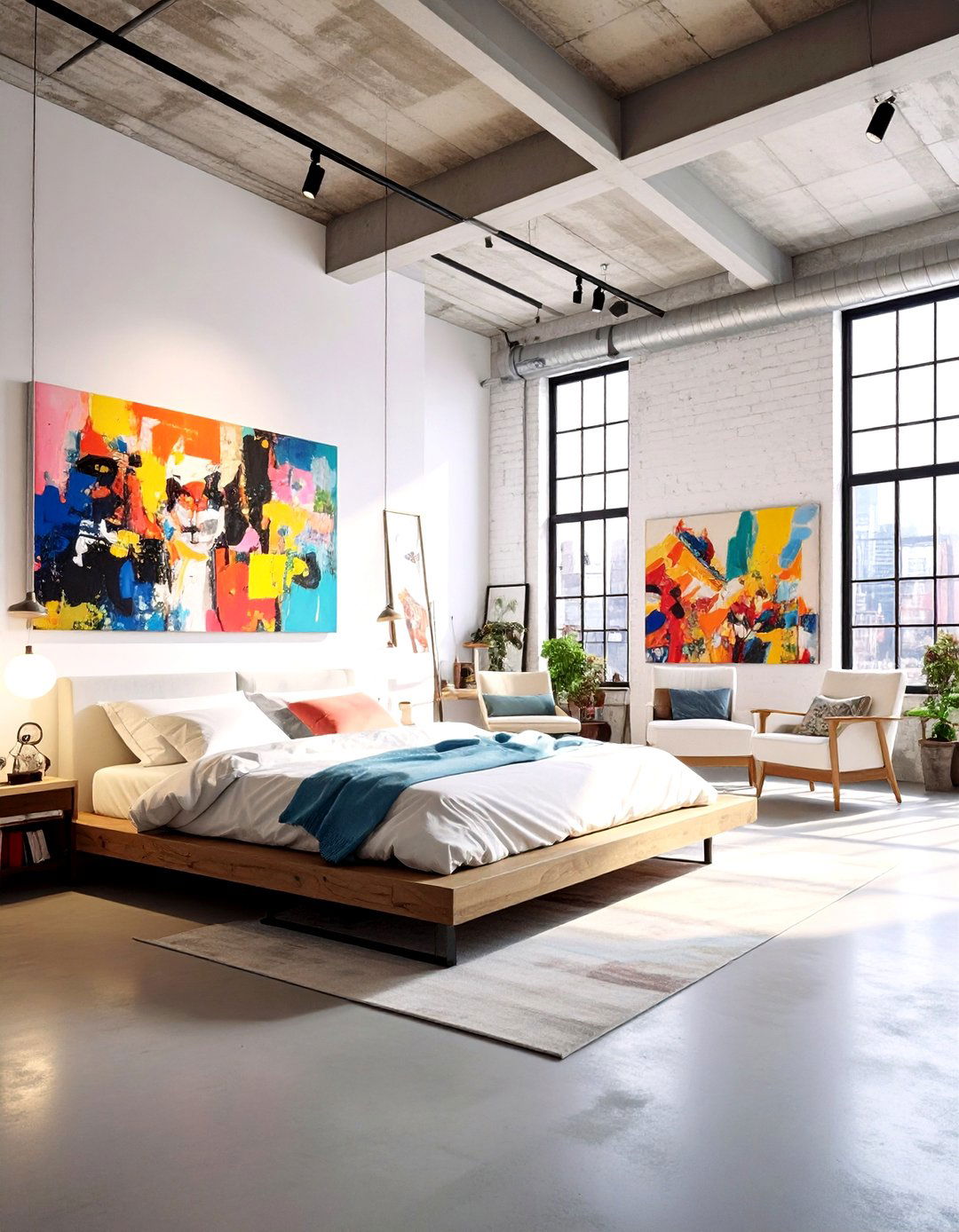 The Art Gallery Loft Bedroom - 30 loft bedroom ideas