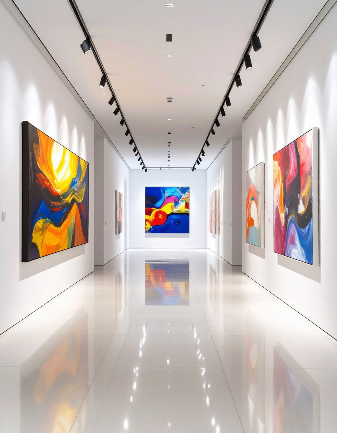 The Art Gallery Minimalist Hallway - 30 minimalist interior design ideas