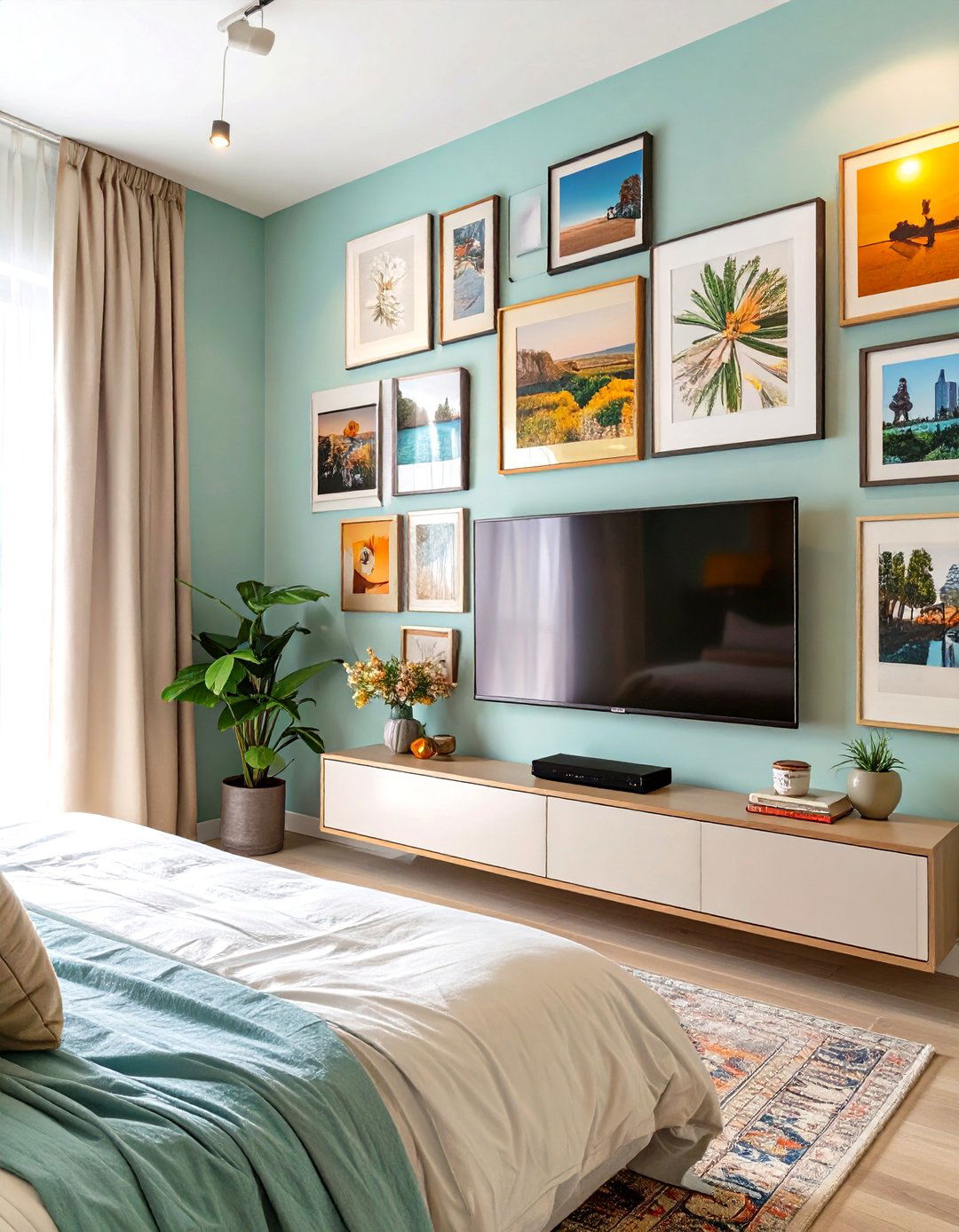 The Art Gallery Wall Bedroom - 30 broom tv ideas