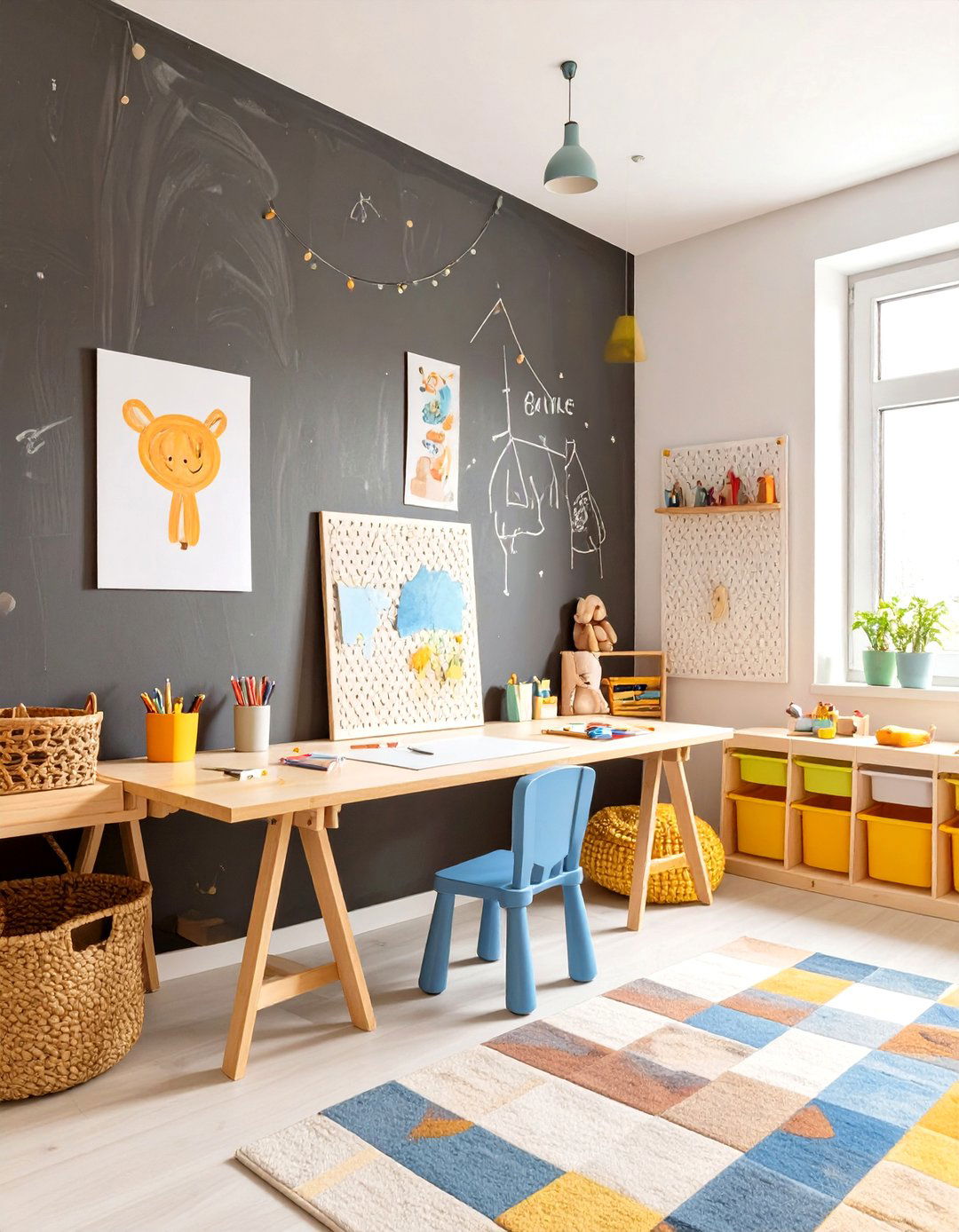 The Artistic Creation Station Room - 30 kids room decor ideas