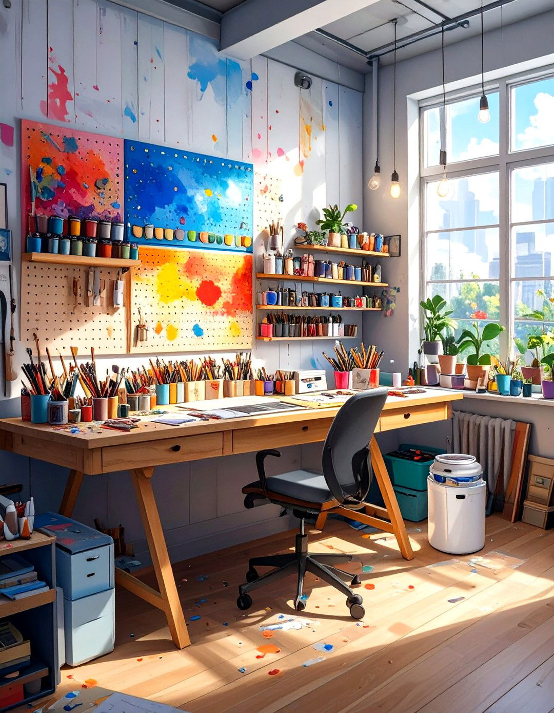 The Artistic Studio Office Desk - 30 office desk ideas