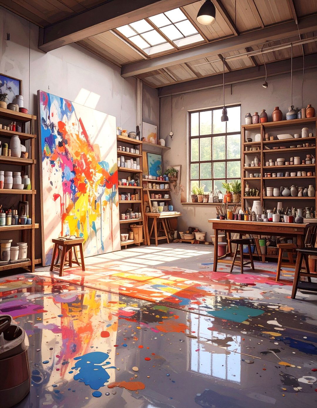 The Artists AI Multi Media Studio - 30 ai garage workshop layout ideas