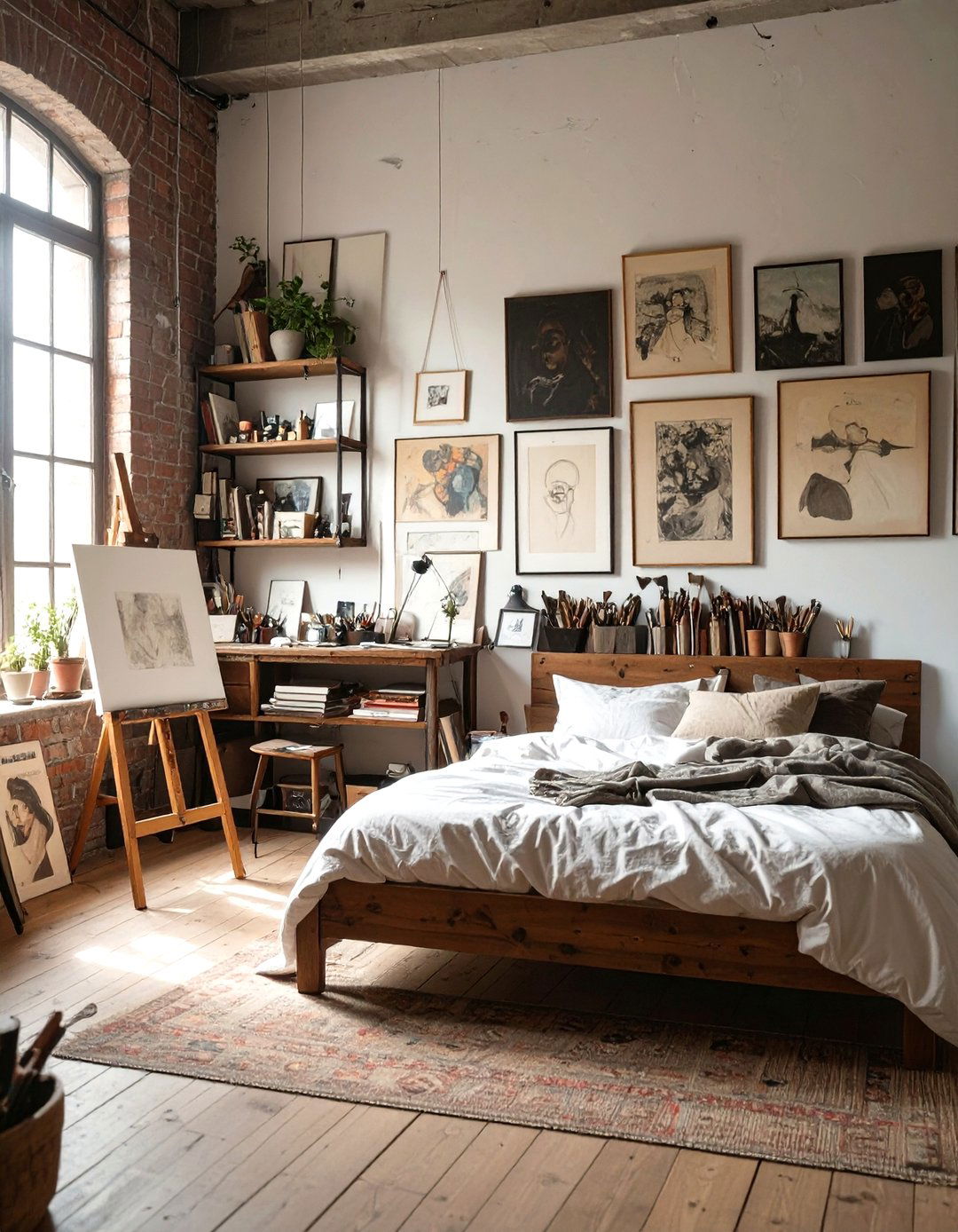The Artists Loft Bedroom - 30 mens bedroom ideas on a budget