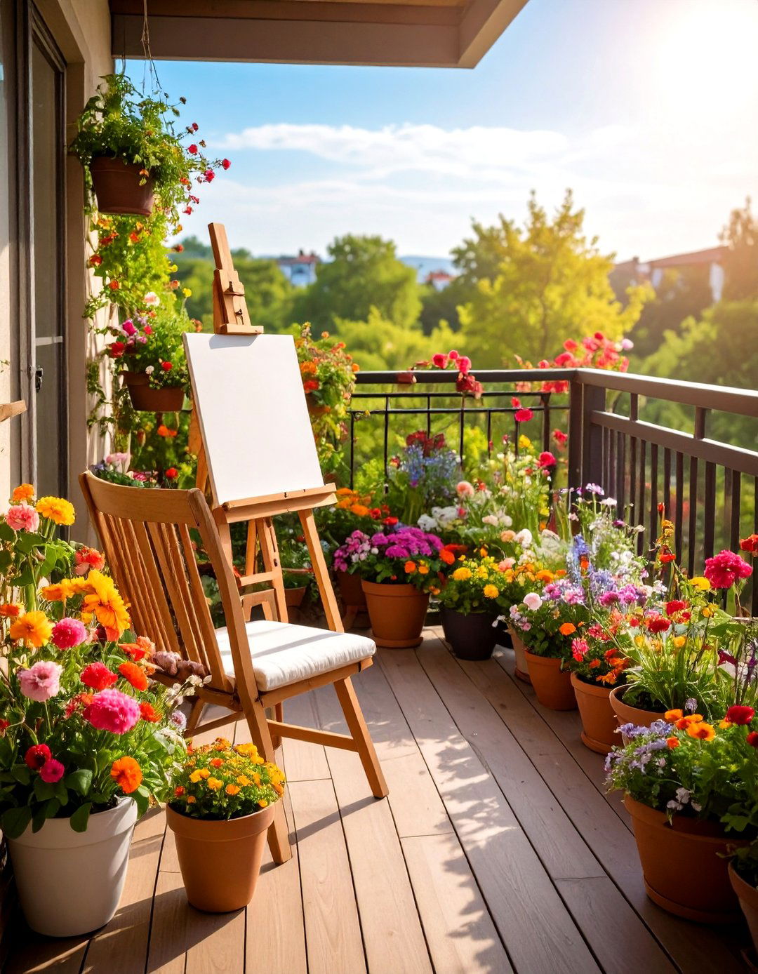 The Artists Studio Balcony Garden - 30 ai balcony garden design ideas