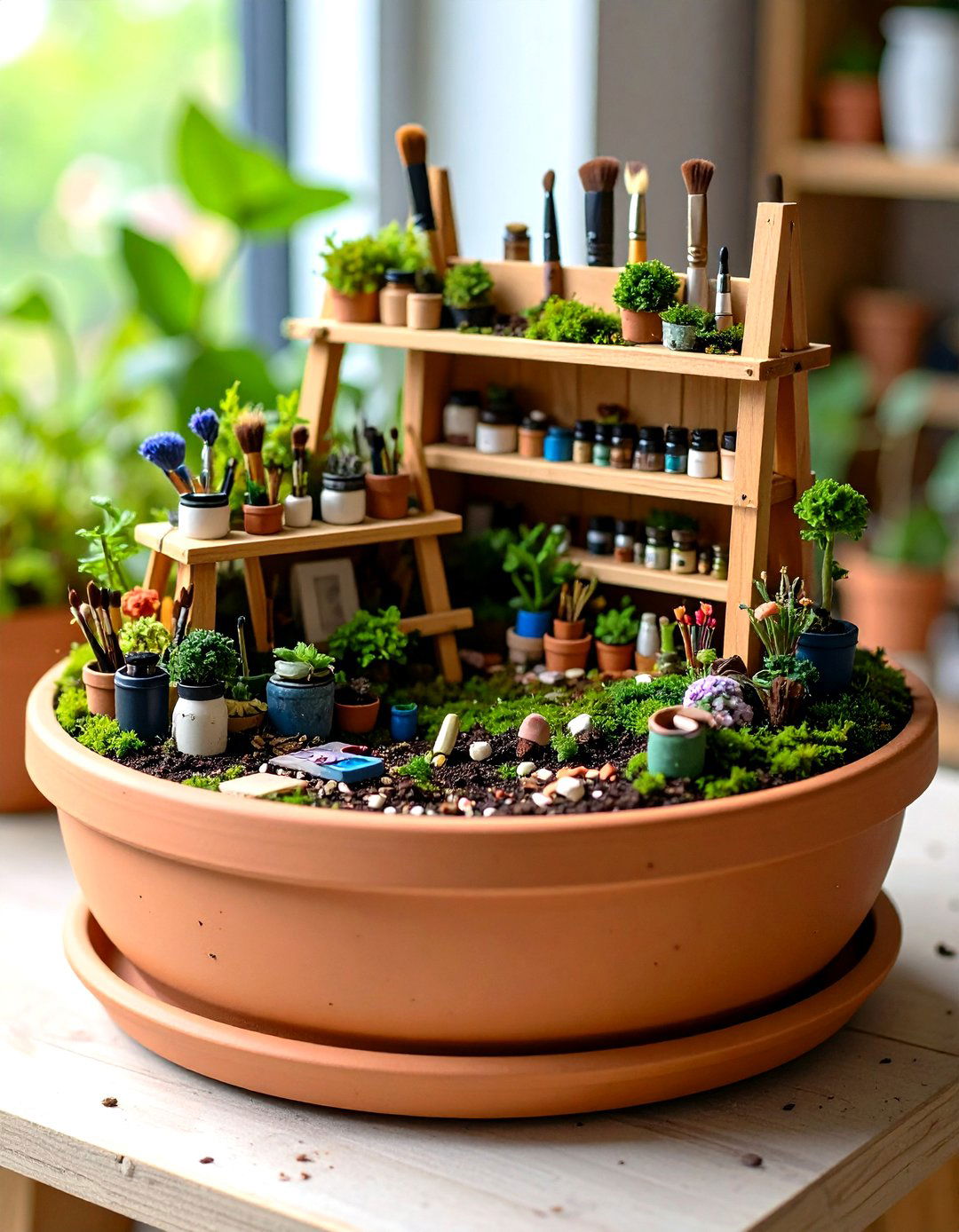 The Artists Studio Fairy Garden - 30 fairy garden ideas landscaping