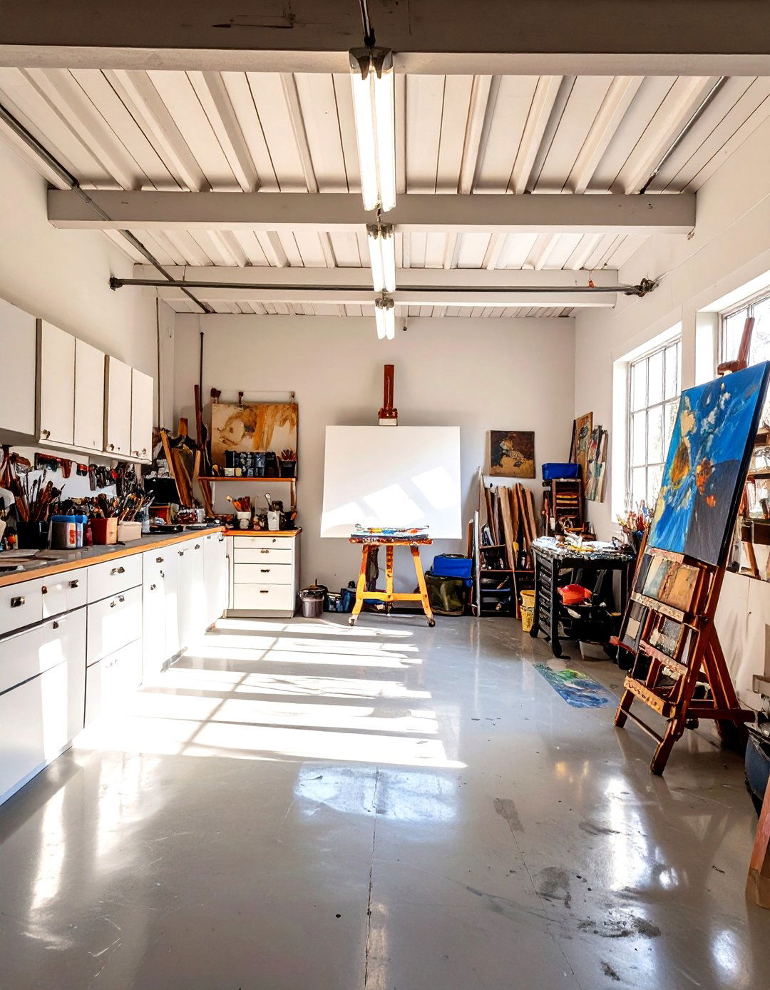 The Artists Studio Garage Workshop - 30 garage workshop ideas
