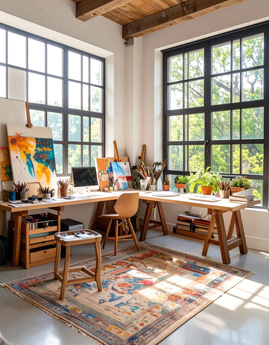 The Artists Studio Loft Home Office - 30 ikea home office ideas