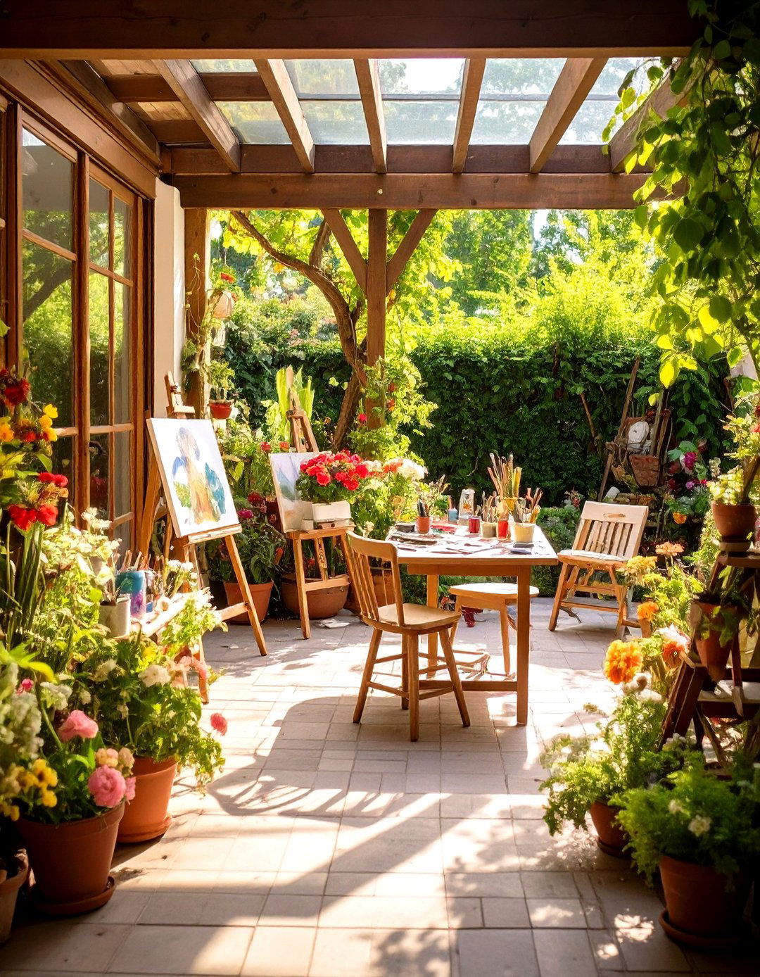 The Artists Studio and Creative Space - 30 enclosed patio ideas