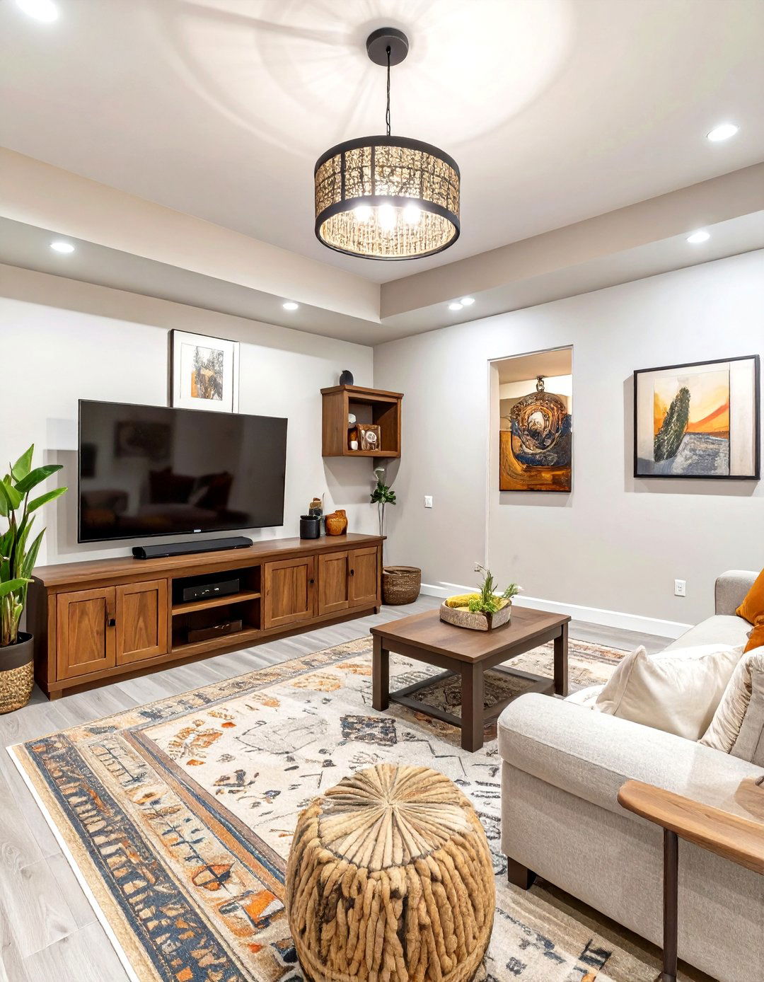 30 Cozy Basement TV Room Ideas for the Perfect Cinema - We Love Home Blog