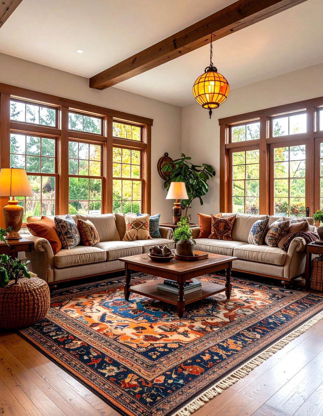 The Arts and Crafts Living Room - 30 eclectic living room ideas