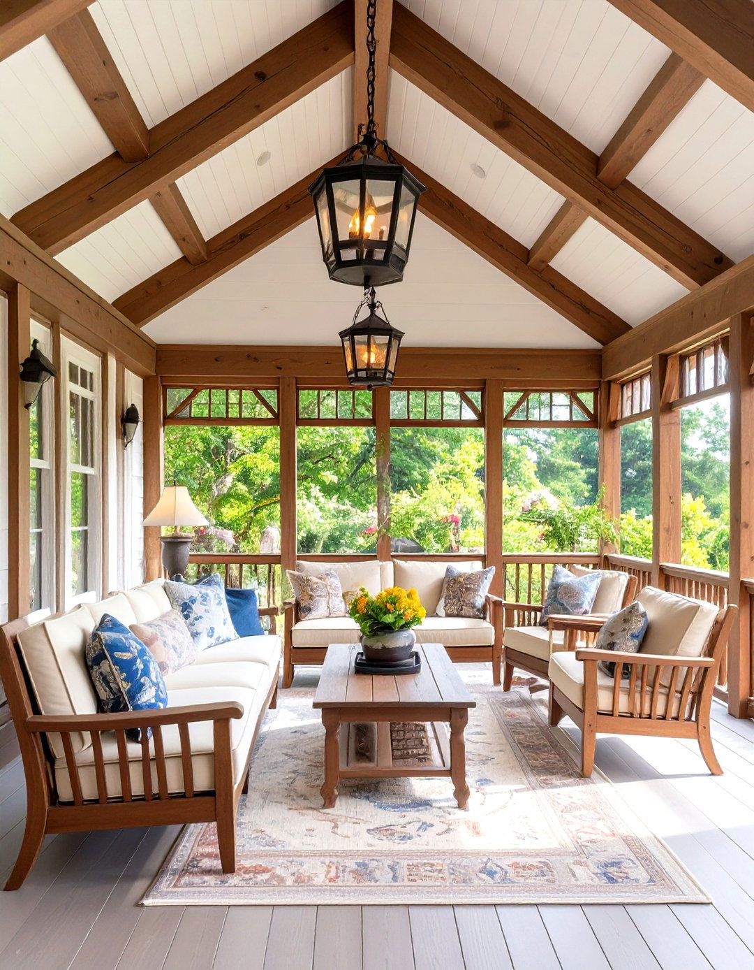 The Arts and Crafts Porch - 30 modern screened in porch ideas