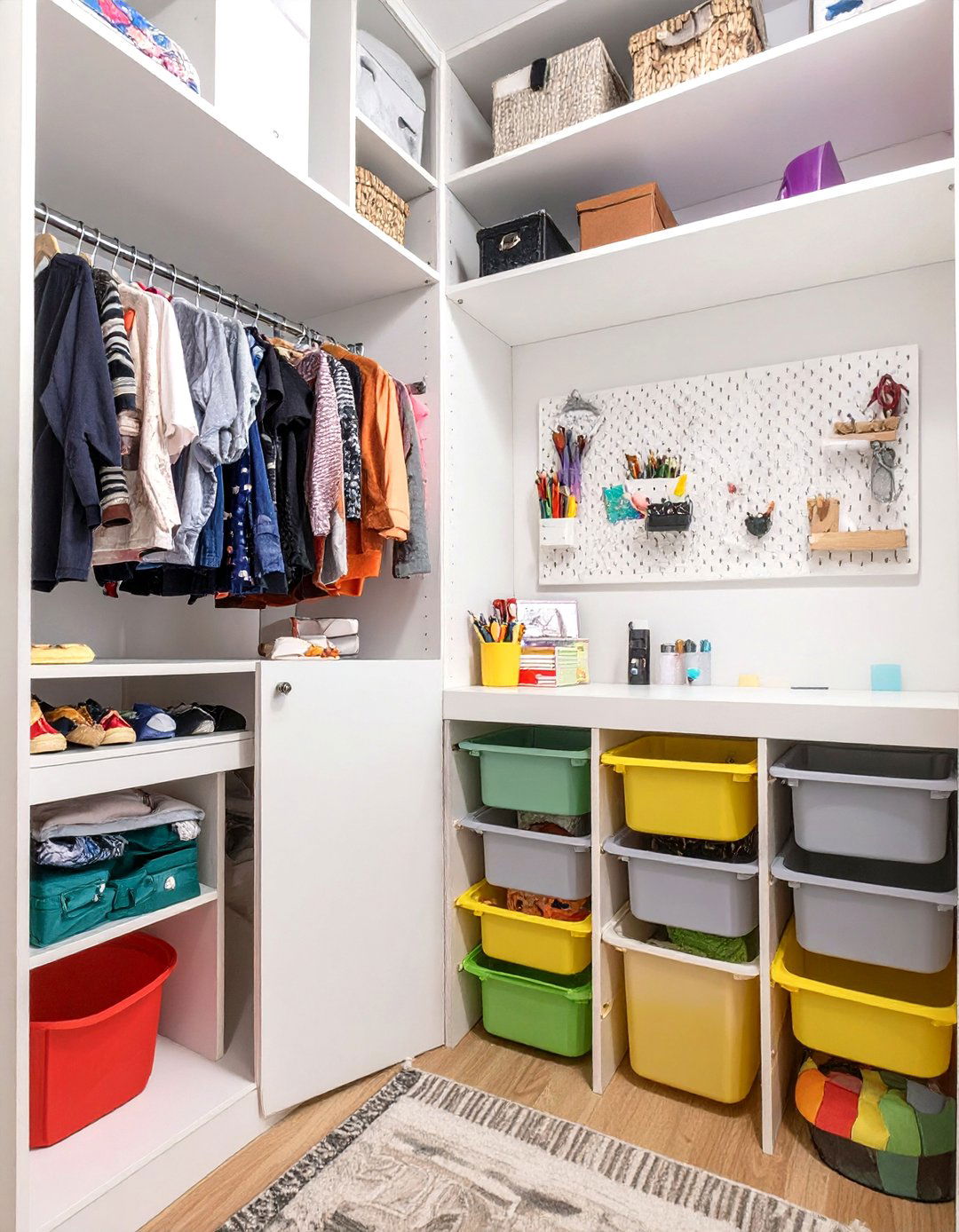 The Arts and Crafts Station Kids Closet - 30 kids closet ideas