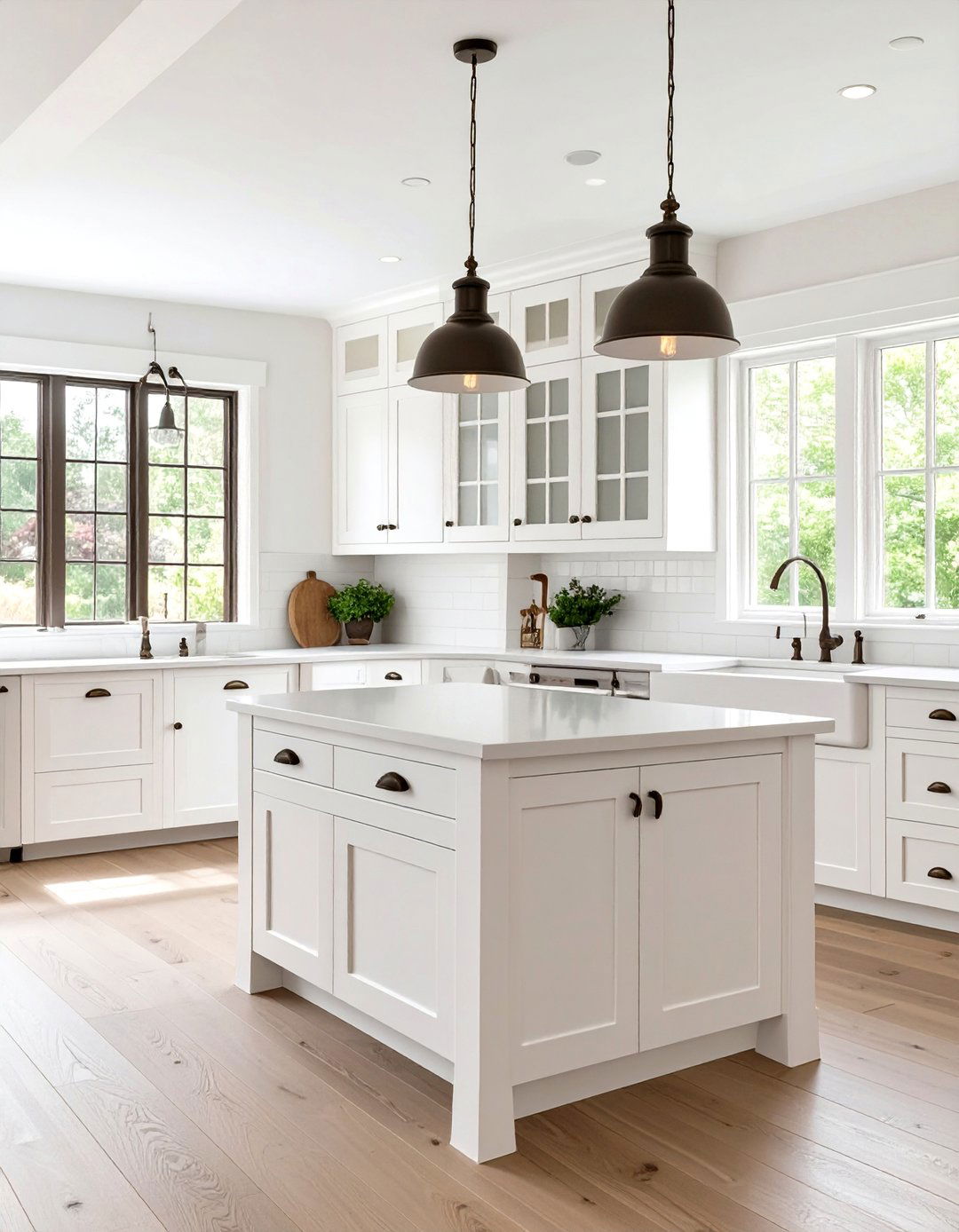 The Arts and Crafts White Kitchen - 30 all white kitchen ideas